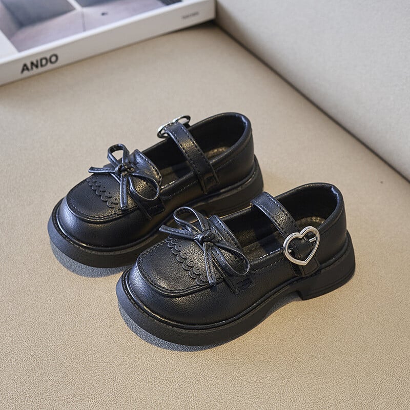 Divattervezés lányoknak, Oxfords 2024 tavaszi őszi gyerekeknek puha PU bőr cipő lányoknak, iskolai alkalmi cipők bézs, fekete