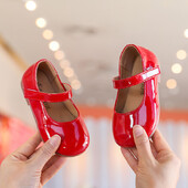 Girls Princess Shoes Παιδικά δερμάτινα παπούτσια για μεγάλα κορίτσια Παιδικά casual flat παπούτσια λουλουδιών για επίδειξη γενεθλίων γάμου