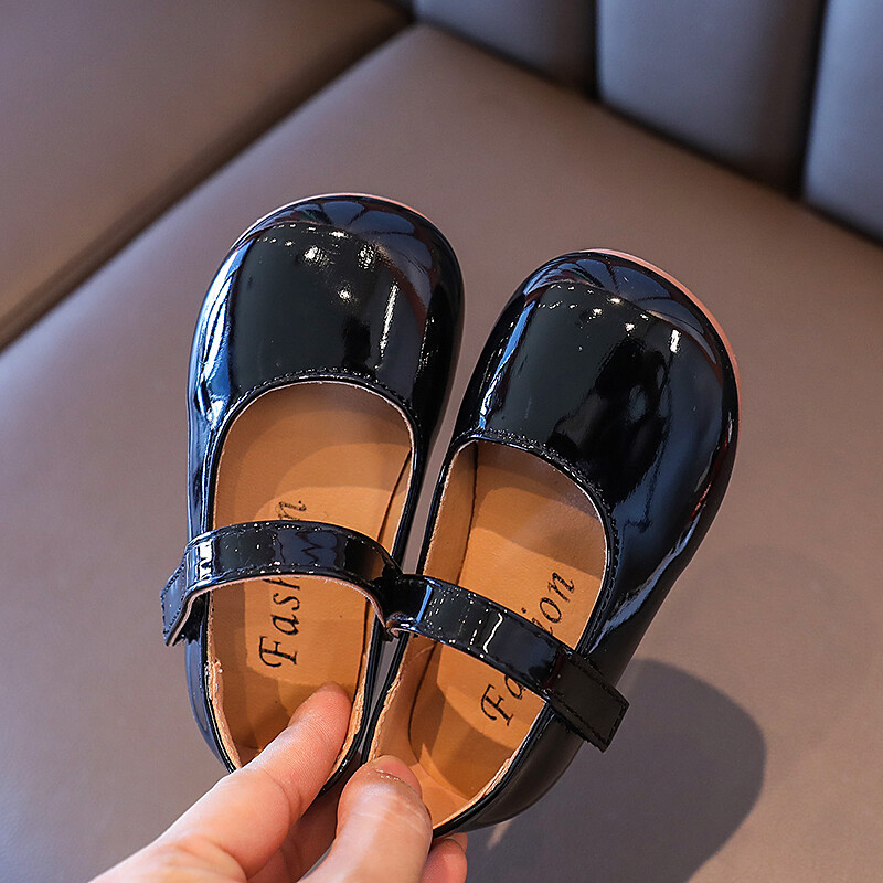 Girls Princess Shoes Παιδικά δερμάτινα παπούτσια για μεγάλα κορίτσια Παιδικά casual flat παπούτσια λουλουδιών για επίδειξη γενεθλίων γάμου