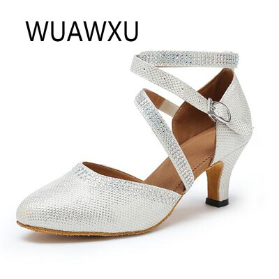 NATASHA jaunie sudraba latino deju apavi Ballīšu deju apavi Profesionāli deju apavi Sieviešu deju apavi Augstpapēžu kurpes