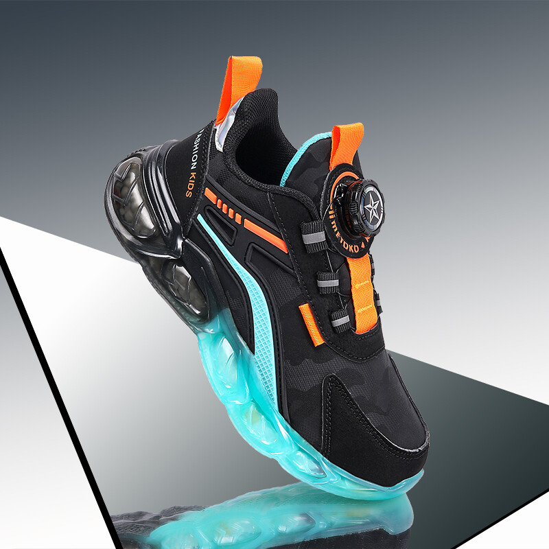 Bez kaklasaites kloķa vecāku-bērnu tēta apavi sieviešu jaunie rudens biezās zoles skriešanas bērnu sporta ikdienas apavi meitenēm un zēniem