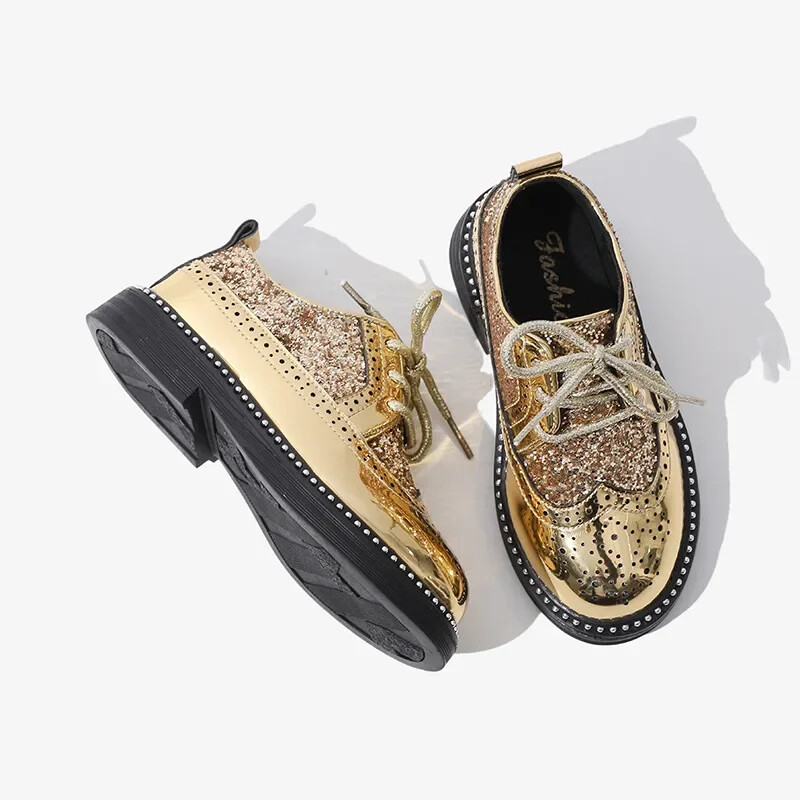 Δερμάτινα παπούτσια για αγόρια Άνοιξη Φθινόπωρο Παιδικά Νέο Δημοτικό Σχολείο Μαύρα Παπούτσια βρετανικού στυλ Παιδικά Παπούτσια με μαλακές σόλες Performance Casual παπούτσια