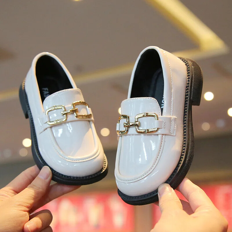 Izmērs 21-36 Meiteņu Oxfords pavasara rudens bērnu apavi meiteņu ballītēm kāzu skolas meitenēm uzvelkami lakādas apavi