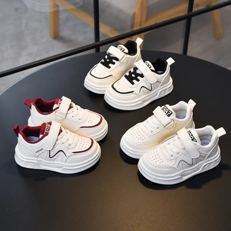 Bērnu kedas zēniem pavasaris rudens cēloņsakarība bērniem skriešanas pastaigu apavi Mode daudzpusīgi meiteņu tenisa apavi ar mīkstu zoli I01122