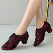 Sieviešu deju apavi Latīņamerikas deju apavi Meiteņu modernā džeza salsas tango deju kurpes Sieviešu kedas 35-42 izmērs