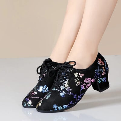 Modes Jaunas Latīņamerikas deju apavi Tango Salsa Girls Sievietēm Pieaugušajiem Modernās balles deju apavi skolotāju kurpes 3,5/5 cm Oksfordas kedas