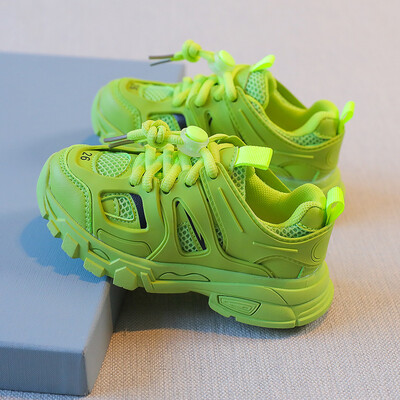 Άνοιξη 2025 Νέα Παιδικά Αθλητικά Παπούτσια Αγόρια Αναπνεύσιμα παπούτσια για τρέξιμο για κορίτσια Μόδα Clunky Sneaker Baby Candy Color Casual παπούτσια