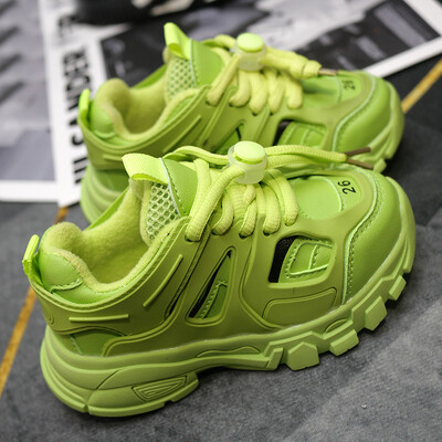 Άνοιξη 2025 Νέα Παιδικά Αθλητικά Παπούτσια Αγόρια Αναπνεύσιμα παπούτσια για τρέξιμο για κορίτσια Μόδα Clunky Sneaker Baby Candy Color Casual παπούτσια