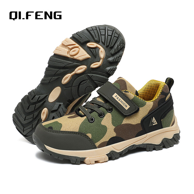 Nove proljetne dječje kamuflažne tenisice za van, protuklizne planinarske cipele otporne na habanje Obuća za dječake i djevojčice
