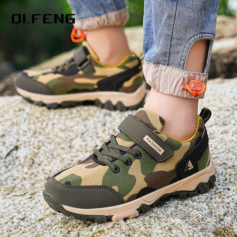 Nove proljetne dječje kamuflažne tenisice za van, protuklizne planinarske cipele otporne na habanje Obuća za dječake i djevojčice