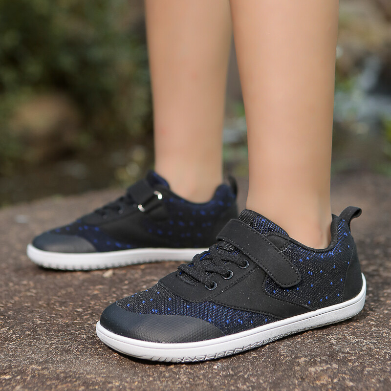 Mazi/lieli, plati, basām kājām apavi zēniem/meitenēm, dabiski minimālistiskas kedas Vieglas, elpojošas, staigājošas, atlētiskas platas kediņas