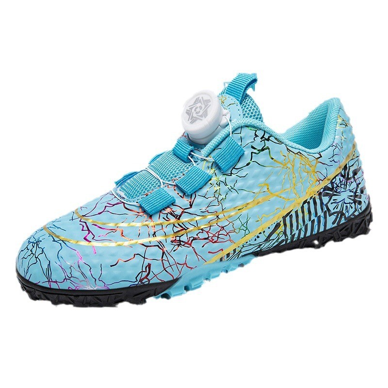 Dječje nogometne cipele s rotirajućom kopčom TF gležnjače protiv klizanja za dječake i djevojčice Pet na stranu dječje nogometne tenisice za dvoranski trening