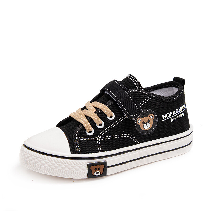 Dječje platnene cipele Tenisice za dječake S printom medvjeda Ležerne školske cipele 4 do 8 godina Lagane ravne tenisice za dječake