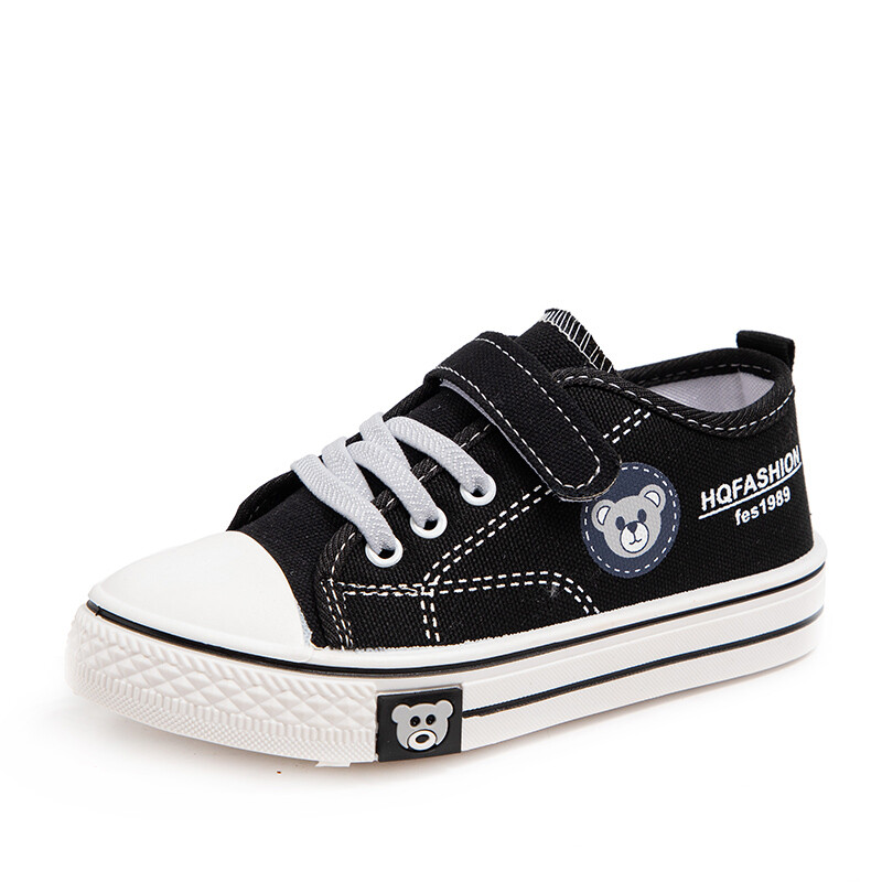 Dječje platnene cipele Tenisice za dječake S printom medvjeda Ležerne školske cipele 4 do 8 godina Lagane ravne tenisice za dječake