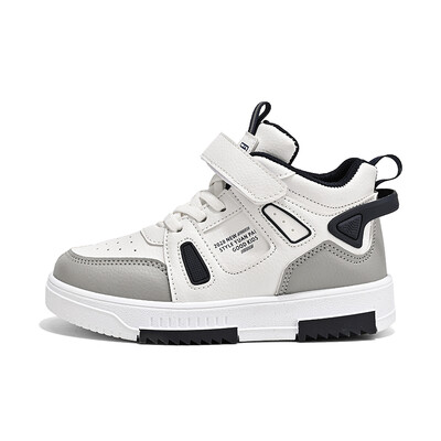 Modes Bērnu kedas Ikdienas apavi Zēniem Augstas augšdaļas Ādas Ūdensnecaurlaidīgi galda apavi bērniem Neslīdoši sporta pastaigu apavi 28-38 izmērs