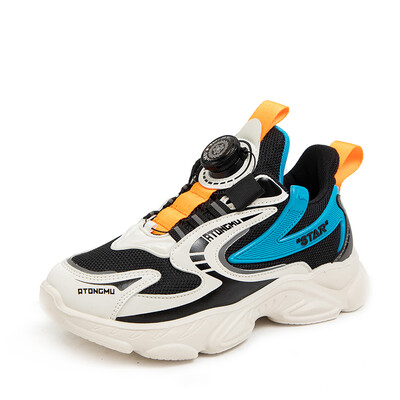 Bērniem Zēniem Ikdienas apavi Tīkla kedas Zēniem Sporta elpojošas tenisa kedas Zīdaiņiem Meiteņu pavasara modes Tīkla melni skriešanas apavi