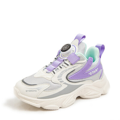 Bērniem Zēniem Ikdienas apavi Tīkla kedas Zēniem Sporta elpojošas tenisa kedas Zīdaiņiem Meiteņu pavasara modes Tīkla melni skriešanas apavi