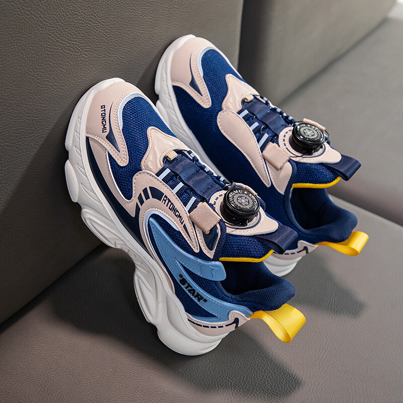 Bērniem Zēniem Ikdienas apavi Tīkla kedas Zēniem Sporta elpojošas tenisa kedas Zīdaiņiem Meiteņu pavasara modes Tīkla melni skriešanas apavi