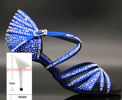 Karsti pārdod latīņu deju apavus profesionālas mīkstas zoles balles deju kurpes mežģīņu briljanta performances deju kurpes