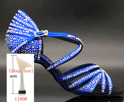 Karsti pārdod latīņu deju apavus profesionālas mīkstas zoles balles deju kurpes mežģīņu briljanta performances deju kurpes