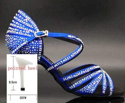 Karsti pārdod latīņu deju apavus profesionālas mīkstas zoles balles deju kurpes mežģīņu briljanta performances deju kurpes