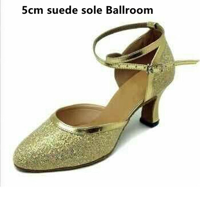 Salsa deju apavi ar slēgtu purngalu Sieviešu latīņu deju apavi Glitter augstpapēžu kurpes 5cm 6cm 7cm balles tango deju kurpes Sieviešu sandales