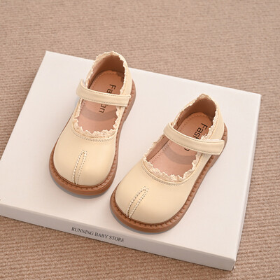 Meiteņu kurpes Sweet Lolita Ruffles Bowknot Kāzu kurpes Girl Bordered Princess Dress Party Shoes Sekla izmēra 22-33 I01133