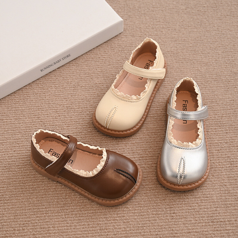 Meiteņu kurpes Sweet Lolita Ruffles Bowknot Kāzu kurpes Girl Bordered Princess Dress Party Shoes Sekla izmēra 22-33 I01133