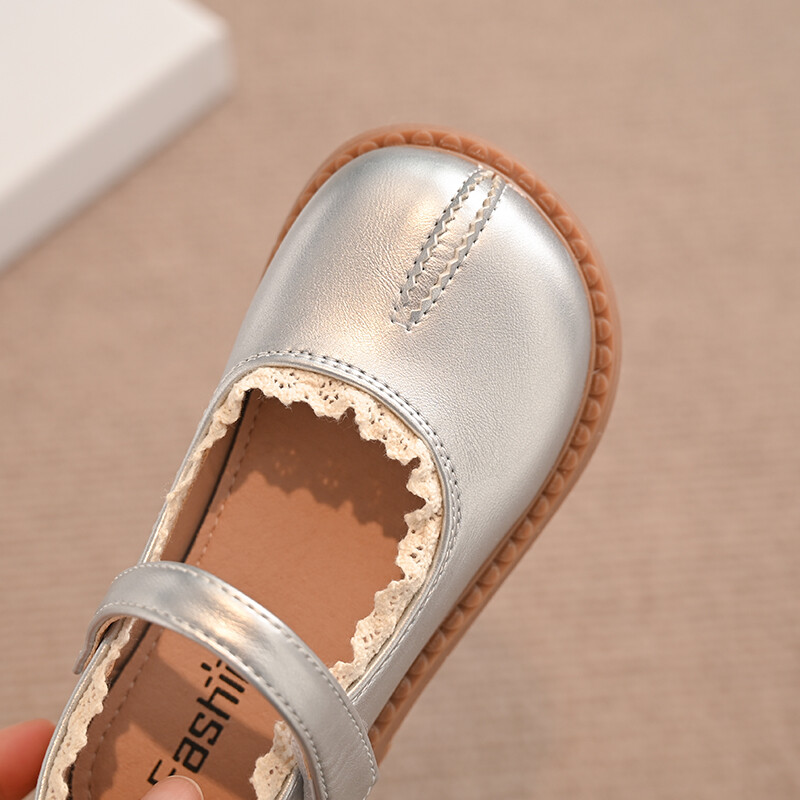 Meiteņu kurpes Sweet Lolita Ruffles Bowknot Kāzu kurpes Girl Bordered Princess Dress Party Shoes Sekla izmēra 22-33 I01133