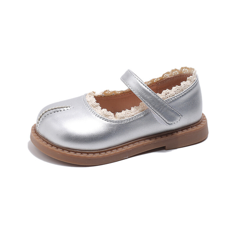 Meiteņu kurpes Sweet Lolita Ruffles Bowknot Kāzu kurpes Girl Bordered Princess Dress Party Shoes Sekla izmēra 22-33 I01133