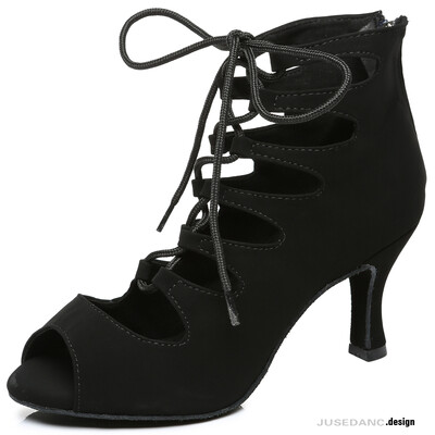 Γυναικεία παπούτσια χορού χορού 3 ιντσών με τακούνι Jass Παπούτσια Salsa για Γυναικεία παπούτσια χορού Tango Κουβανέζικο τακούνι κόκκινο JuseDanc