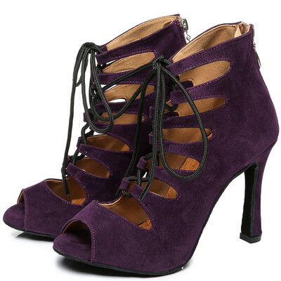 Γυναικεία παπούτσια χορού χορού 3 ιντσών με τακούνι Jass Παπούτσια Salsa για Γυναικεία παπούτσια χορού Tango Κουβανέζικο τακούνι κόκκινο JuseDanc