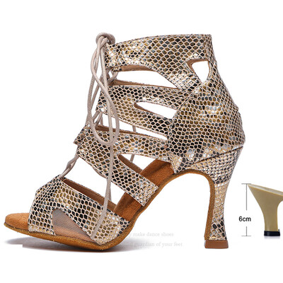 Γυναικεία Παπούτσια Αίθουσα χορού Latin Dance Παπούτσια Γυναικεία Tango Jazz Dancing Παπούτσια γάμου χορού Λευκές τετράγωνες μπότες JuseDanc