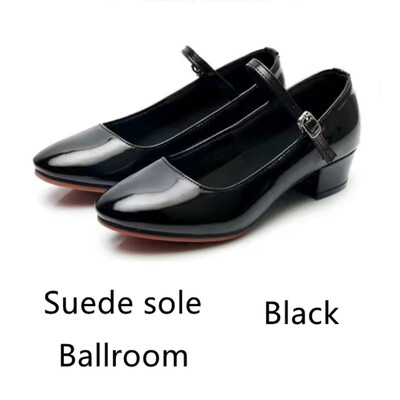 Ballītes iekštelpu/āra ballītei Moderno deju apavi valsis tango dejas ar slēgtu purngalu salsas kurpes meitenēm, sievietēm, papēdis 3,5 cm