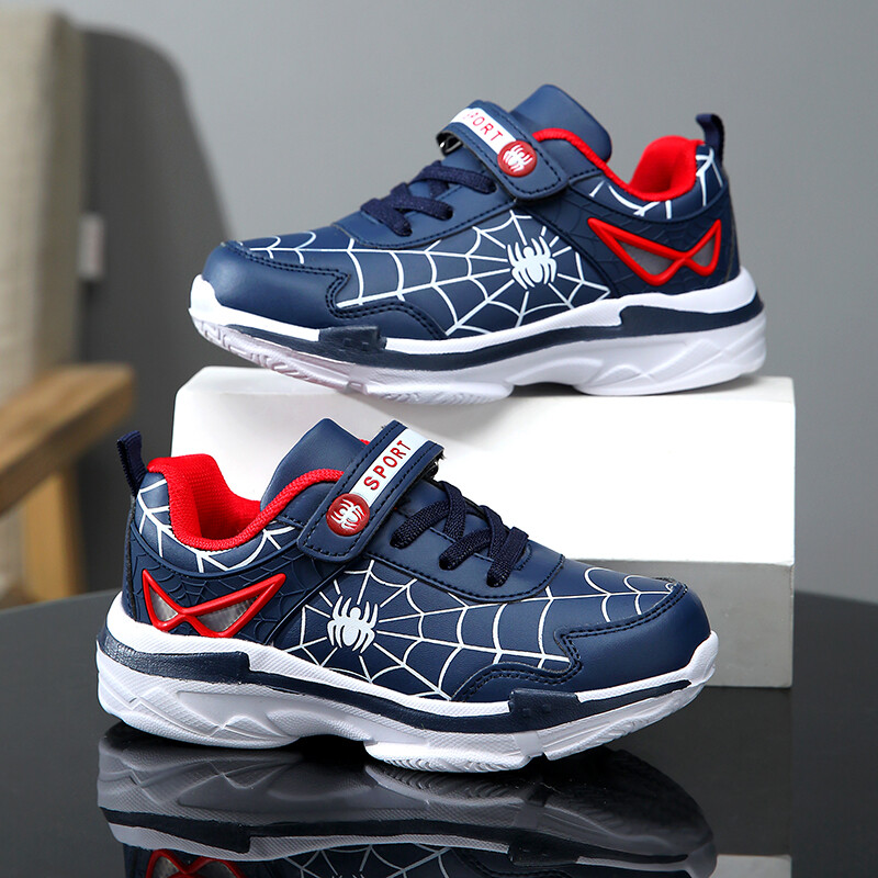 Brändi lastele Cartoon Spider tossud poistele Mugavad spordijalatsid välitingimustes libisemiskindlad tennised Kerged vabaaja jooksujalatsid