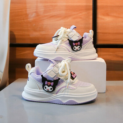 Bērnu Cute Melody Casual Board Shoes Meiteņu multfilmas kedas Pavasarim un rudenim Jaunas Kawaii Kuromi Pretslip mīkstas zoles apavi