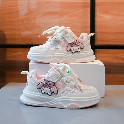 Bērnu Cute Melody Casual Board Shoes Meiteņu multfilmas kedas Pavasarim un rudenim Jaunas Kawaii Kuromi Pretslip mīkstas zoles apavi