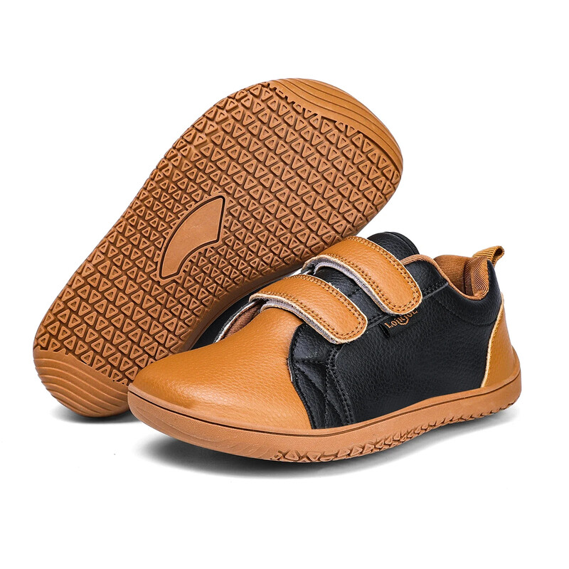 Αγόρια, κορίτσια, ξυπόλυτα παπούτσια Παιδικά παπούτσια με φαρδιά δάχτυλα Μινιμαλιστική μόδας Ελαφρύς γάντζος με θηλιά από τεχνητό δέρμα για περπάτημα