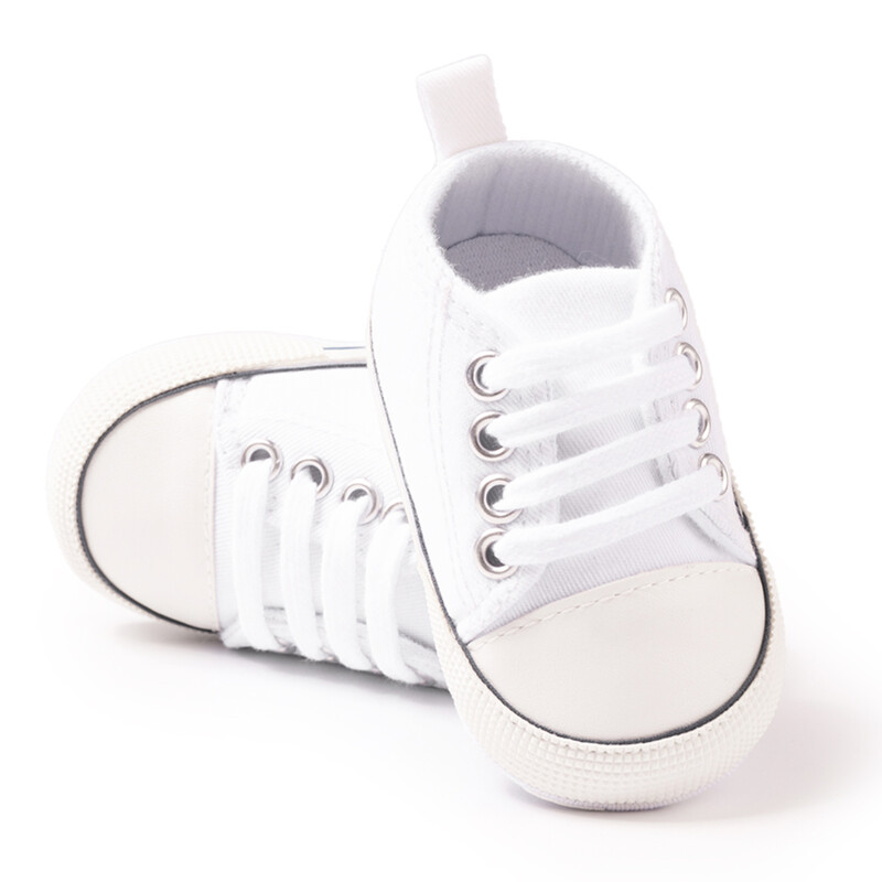 Kūdikių klasikiniai drobiniai sportiniai batai pagal lytį Pirmoji pora kūdikių kūdikių batai neslystančiais minkštais padais naujagimio lovelės batai