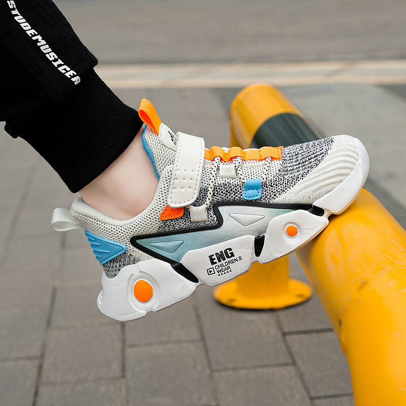 2024. gada jauni moderni bērnu ikdienas sporta apavi, ērti un elpojoši tīkla apavi studentiem