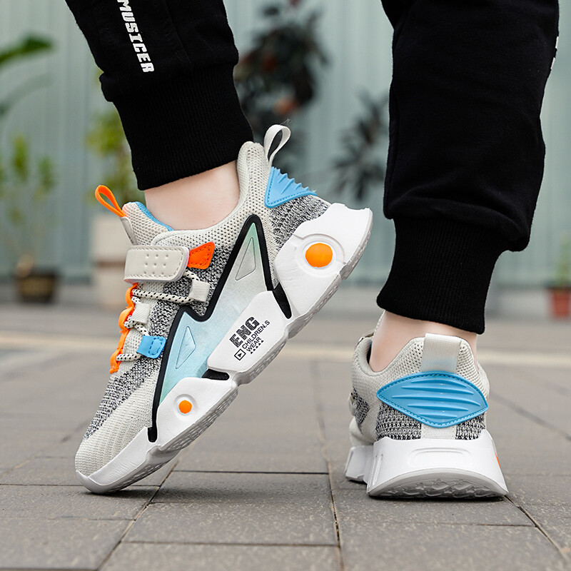 2024. gada jauni moderni bērnu ikdienas sporta apavi, ērti un elpojoši tīkla apavi studentiem