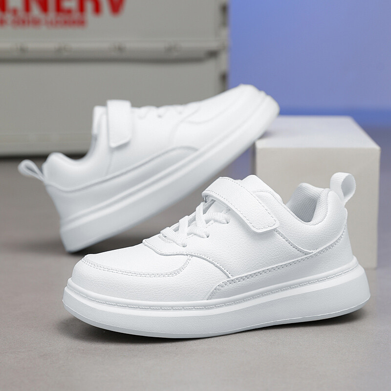 Dječje crne sportske cipele, cipele za dječake, ravne kožne cipele, dječje male bijele cipele, lagani sportski tenis za djevojčice,