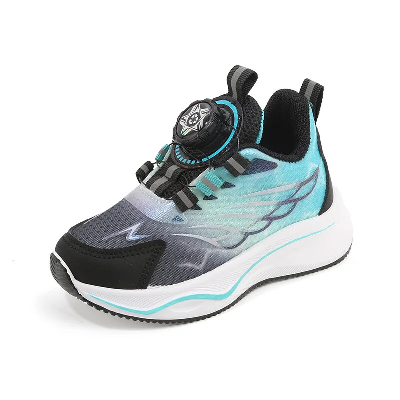 Tenis Bērnu apavu ikdienas kedas zēniem Bērnu apavi meitenēm ar grozāmām pogām skriešanas apavi meitenēm Mīkstas zoles sietveida apavi, caurlaidīgi apavi