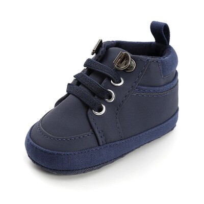 Meckior Baby Boy Sneakers jaundzimušo PU ādas zīdaiņu ikdienas meiteņu apavi Mīksta zole Pretslīdēšana Toddler First Walkers Bērnu gultiņas apavi