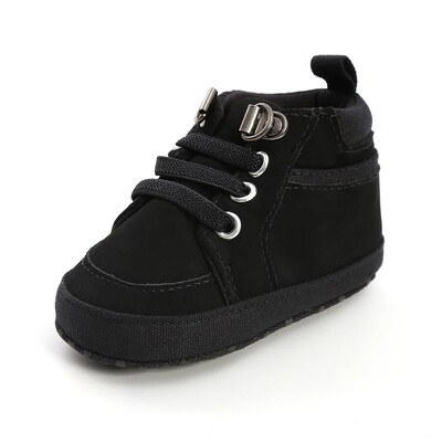 Meckior Baby Boy Sneakers jaundzimušo PU ādas zīdaiņu ikdienas meiteņu apavi Mīksta zole Pretslīdēšana Toddler First Walkers Bērnu gultiņas apavi