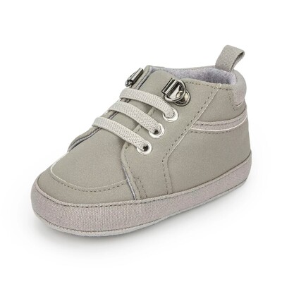 Meckior Baby Boy Sneakers jaundzimušo PU ādas zīdaiņu ikdienas meiteņu apavi Mīksta zole Pretslīdēšana Toddler First Walkers Bērnu gultiņas apavi
