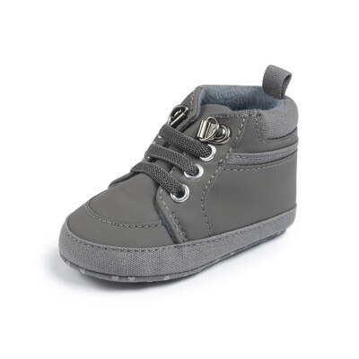 Meckior Baby Boy Sneakers jaundzimušo PU ādas zīdaiņu ikdienas meiteņu apavi Mīksta zole Pretslīdēšana Toddler First Walkers Bērnu gultiņas apavi