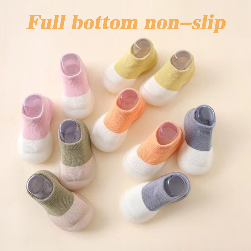 Zīdaiņu zeķes Apavi zīdaiņu krāsai atbilstošā krāsā jauki, zēni, apavi lelle, mīksta zole, bērnu kediņas uz grīdas BeBe maziem bērniem, pirmie staigulīši