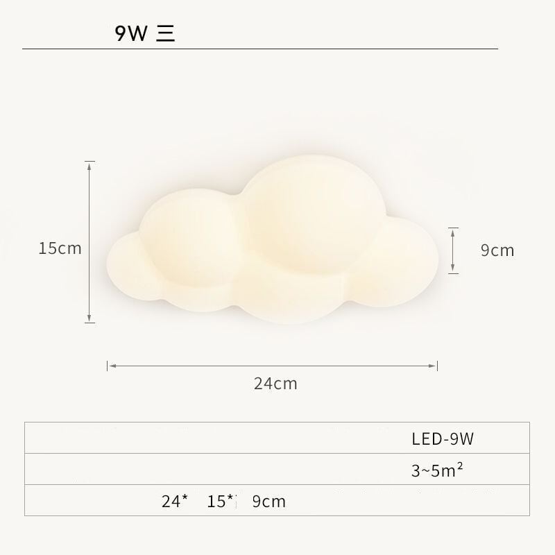Cloud sieninis šviestuvas kreminio stiliaus miegamojo foninis sieninis šviestuvas šiltas vaikų kambario viso spektro šviestuvas prie naktinės pakabinamos sienos