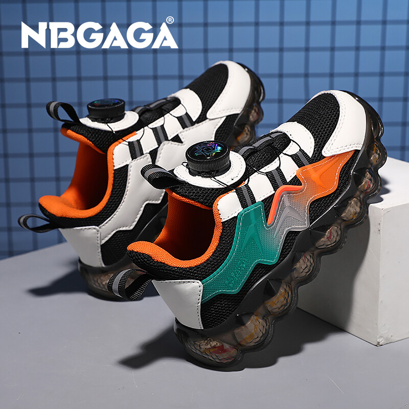 Bērnu modes sporta apavi Zēnu skriešanas brīvā laika apavi Tīklveida ērti āra bērnu apavi tenisam, vieglas sporta kurpes